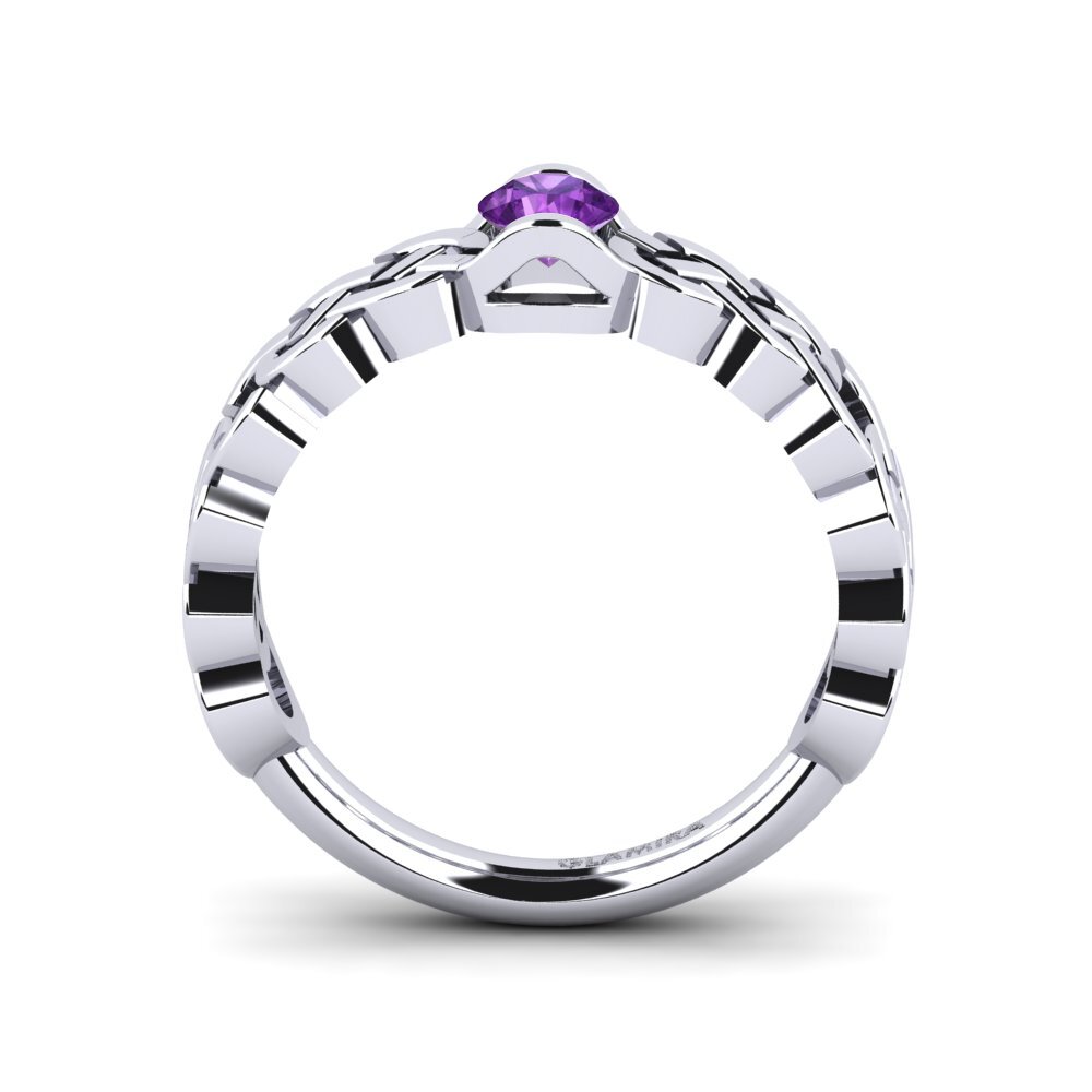Amethyst Engagement Ring Antonella