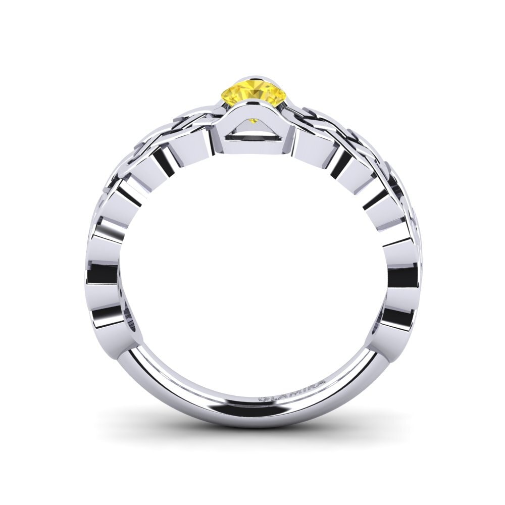 Yellow Sapphire Engagement Ring Antonella