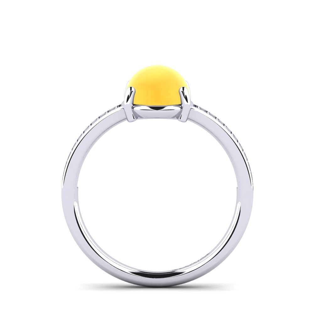 Citrino Cabujón Anillo Anuja