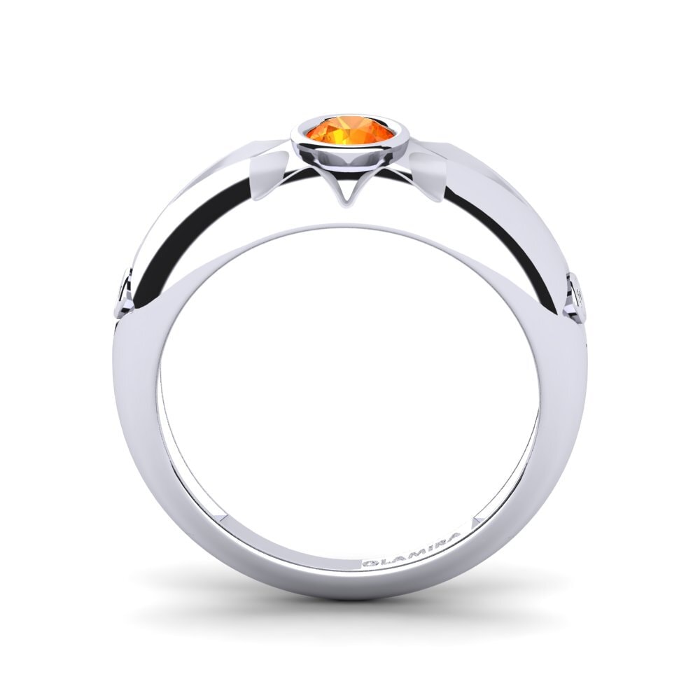 Zafiro Naranja Anillo Appeared