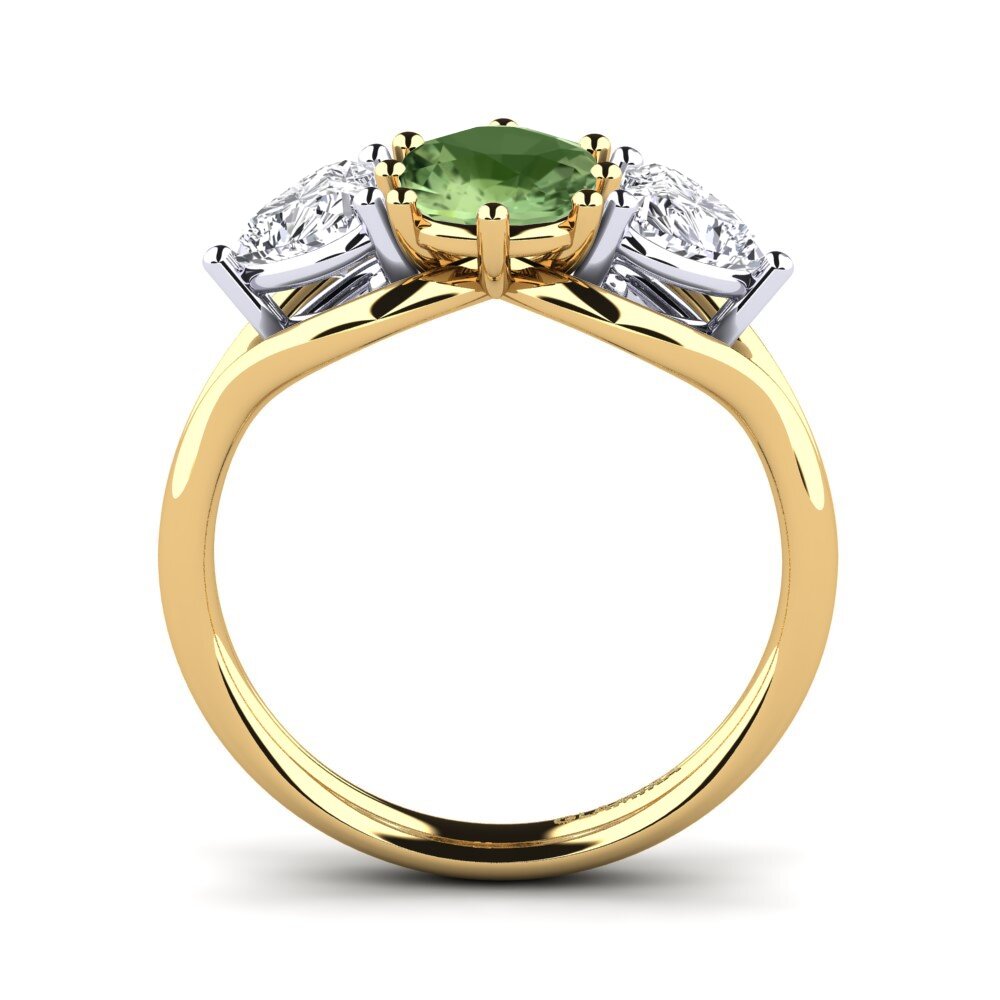 Green Sapphire Engagement Ring Aquene