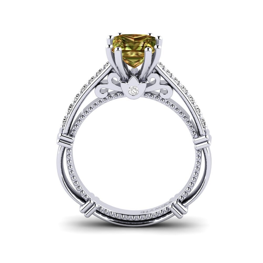 Sultan Stone Engagement Ring Aquina