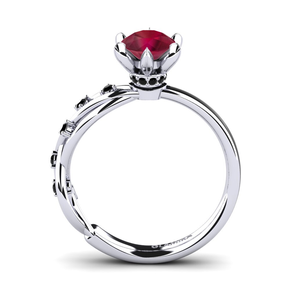 Ruby Engagement Ring Aracelis - Round