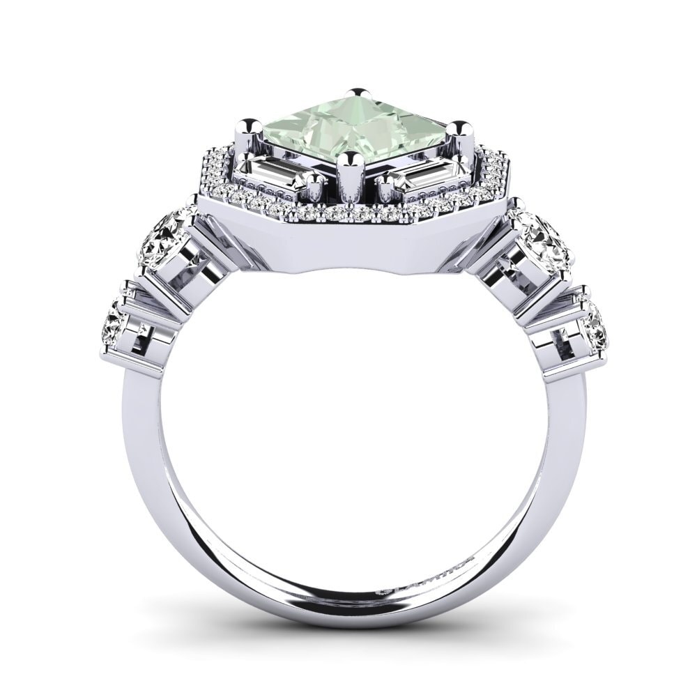 Amatista verde Anillo de compromiso Ardelia
