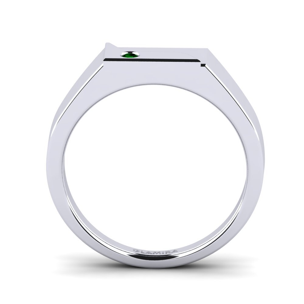 Circonita Verde Anillo de Hombre Ardito