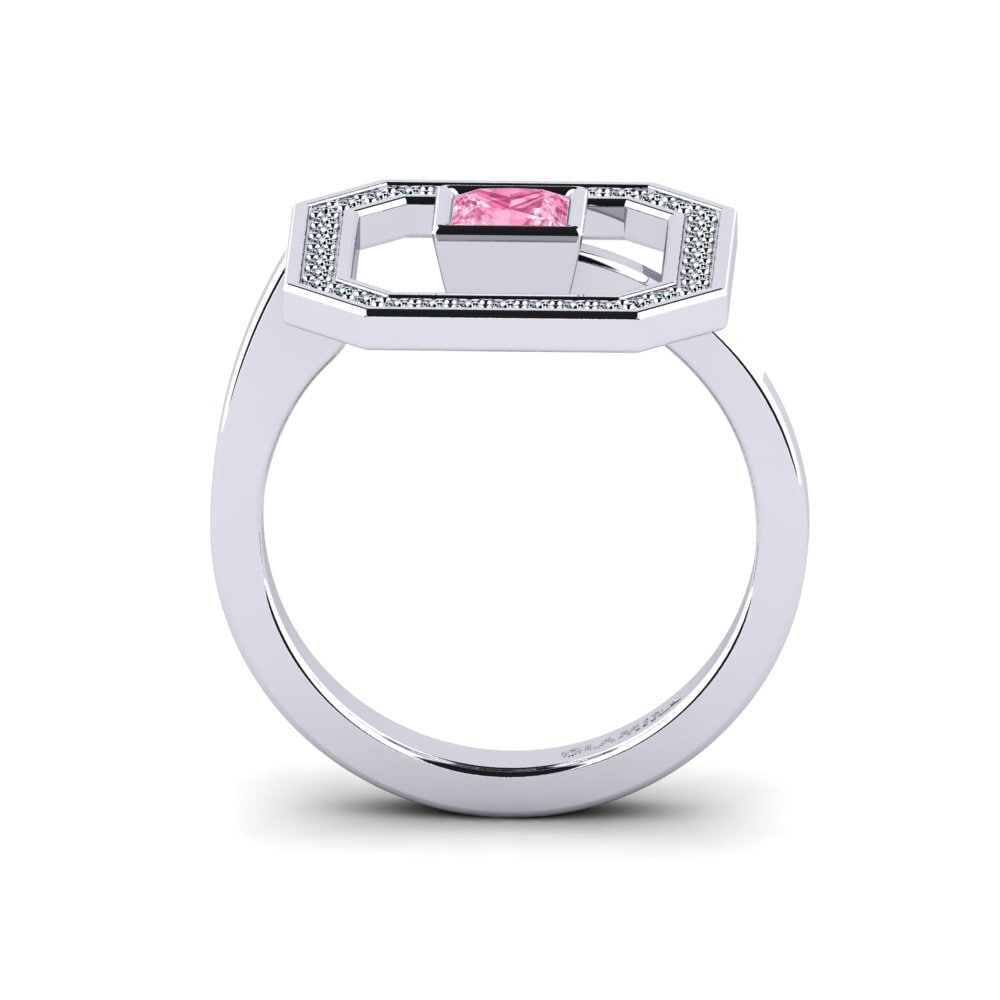Princesa Zafiro Rosado Anillo Argyll