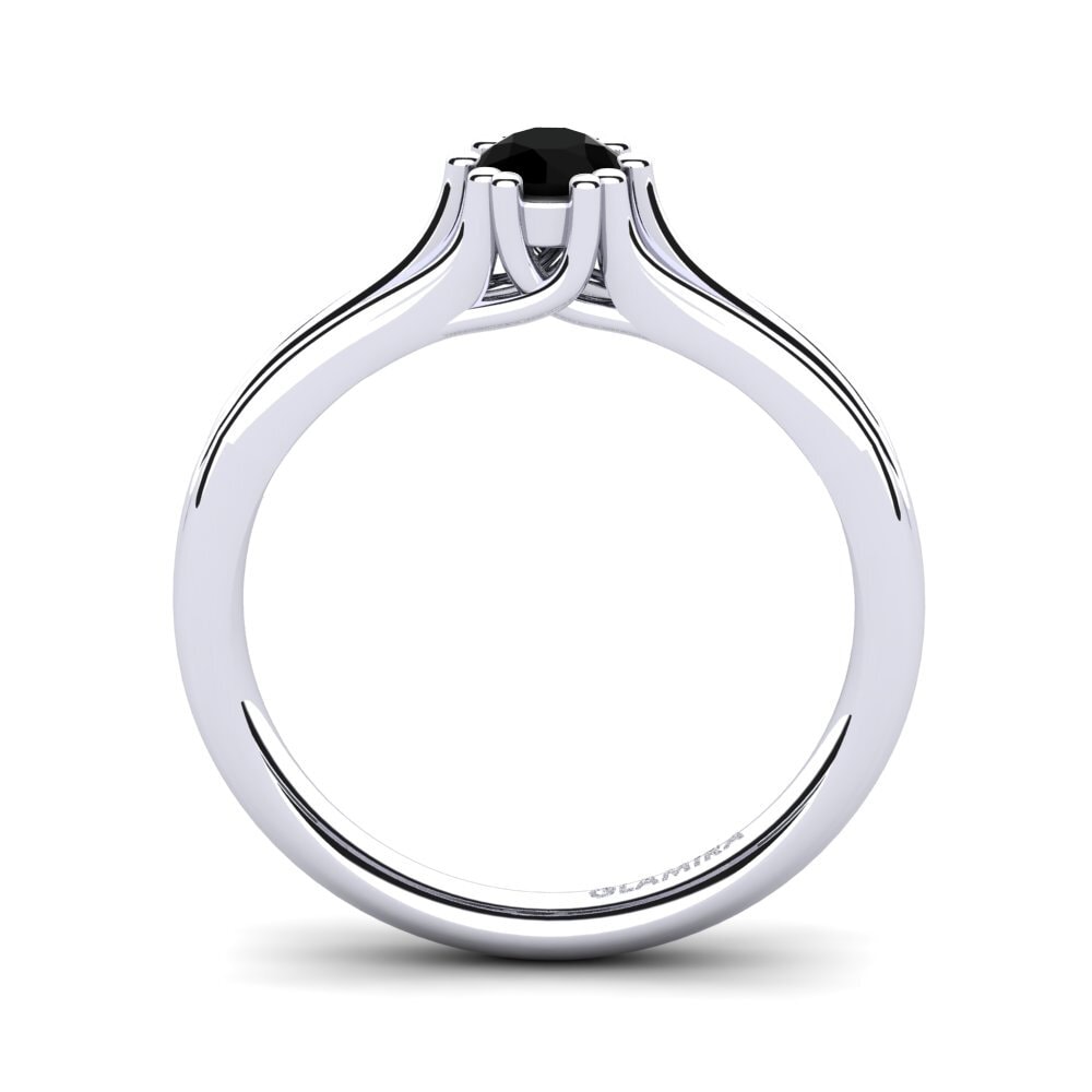 Black Onyx Engagement Ring Arian