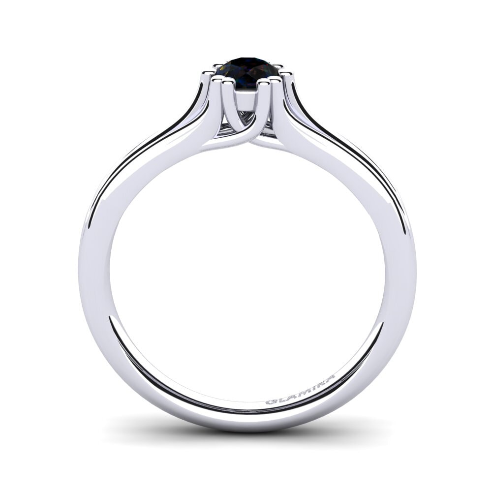 Black Opal Engagement Ring Arian
