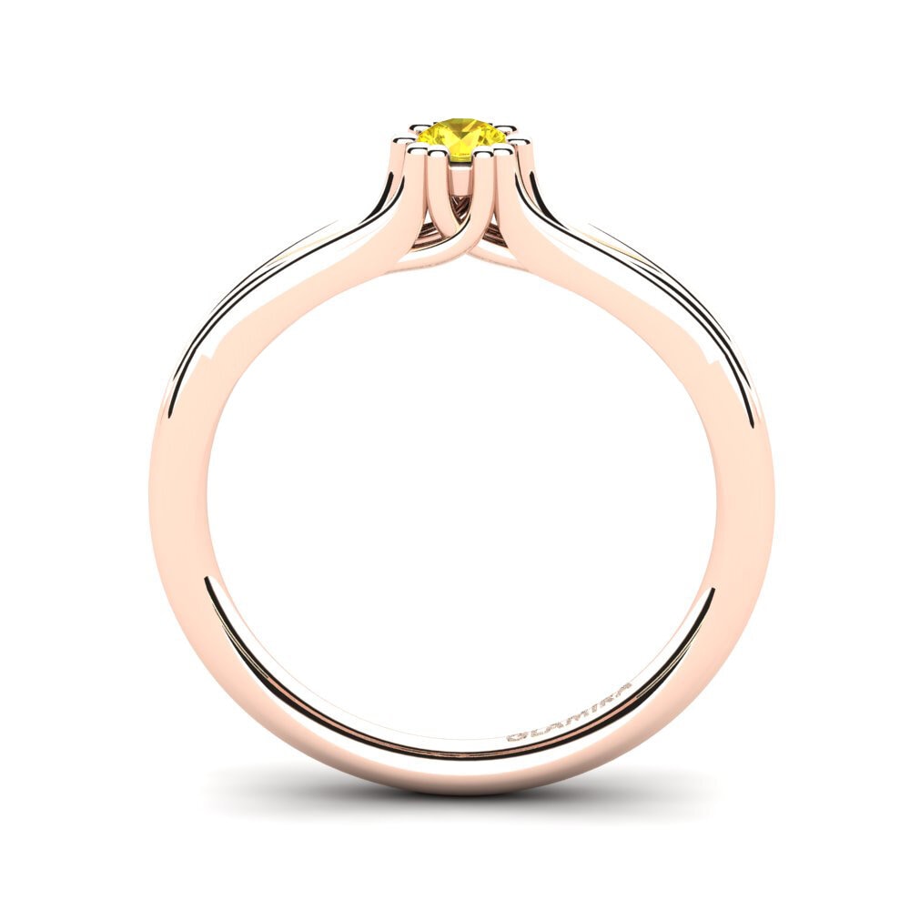 Yellow Sapphire Engagement Ring Arian 0.1 crt