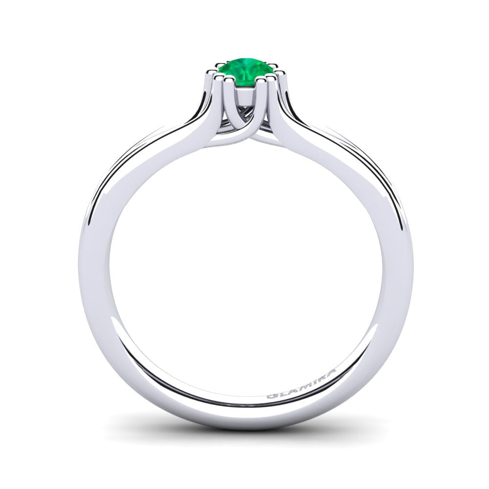 Emerald Engagement Ring Arian 0.16 crt