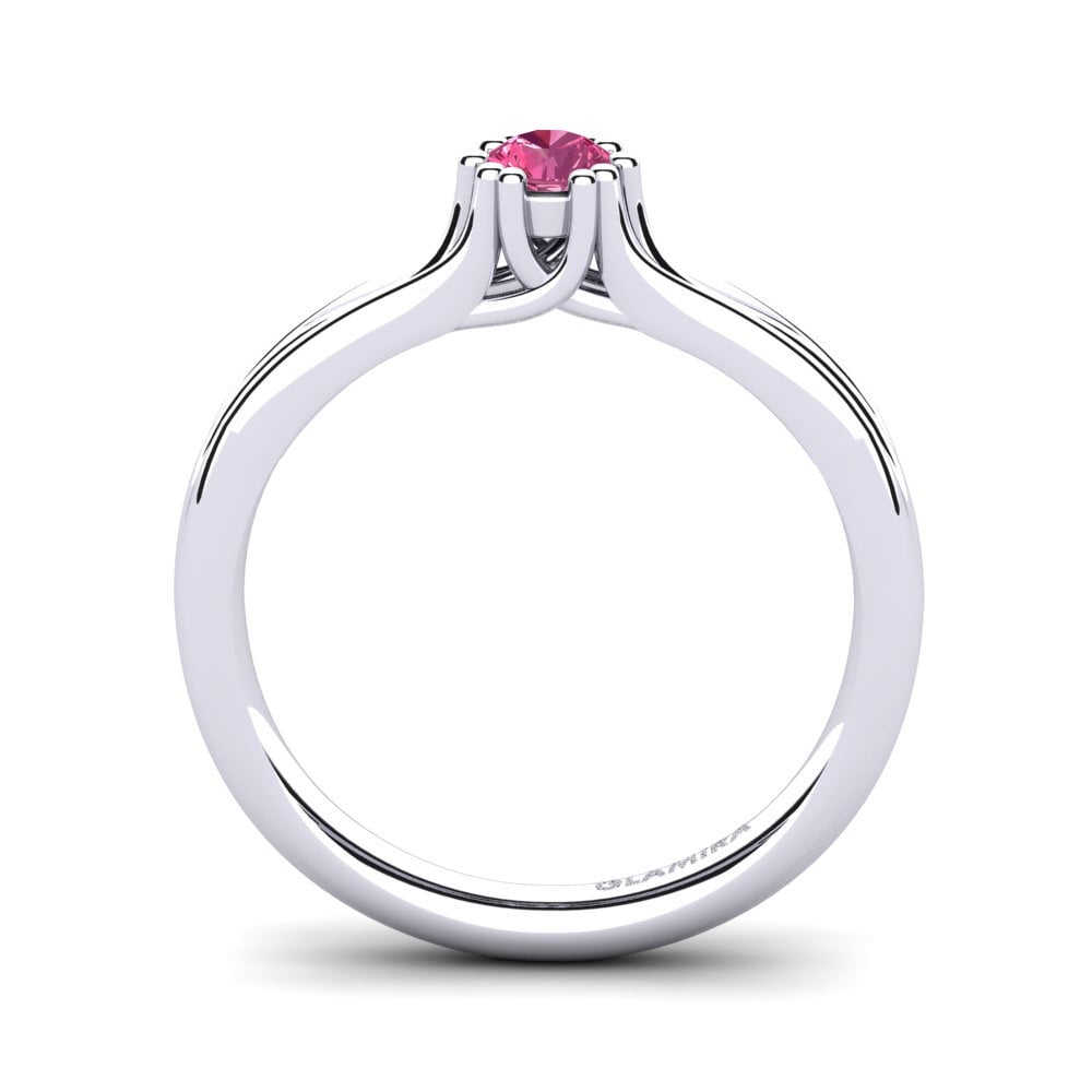 Pink Tourmaline Engagement Ring Arian 0.16 crt