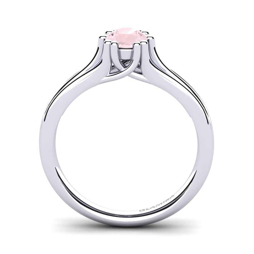 Rose Quartz Engagement Ring Arian 0.5 crt