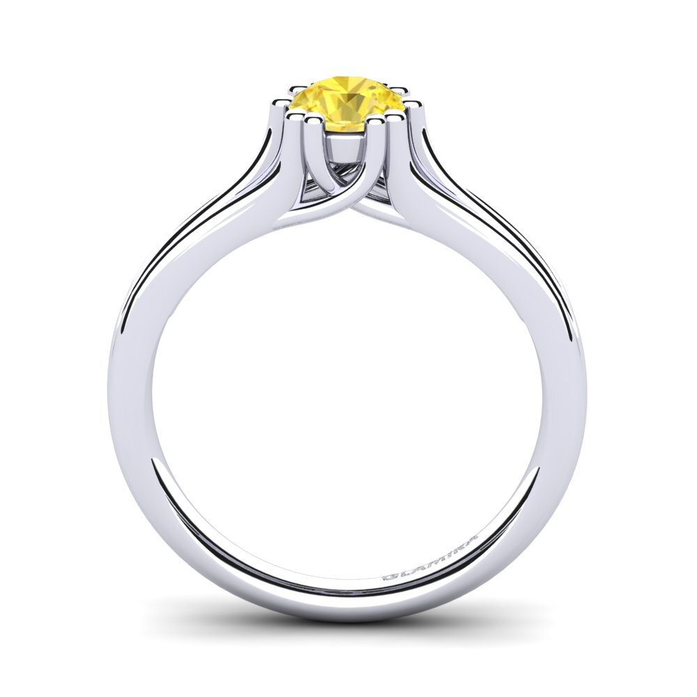 Yellow Sapphire Engagement Ring Arian 0.5 crt