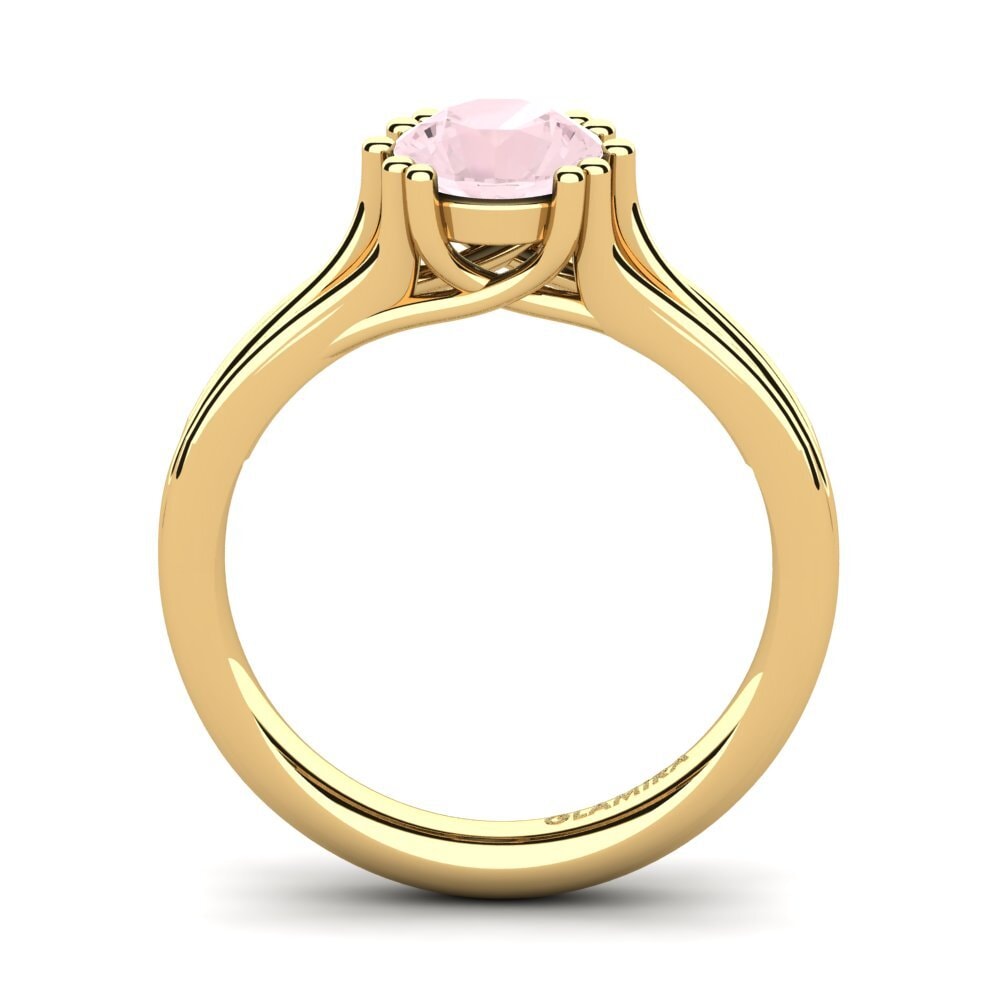 Rose Quartz Engagement Ring Arian 0.8 crt