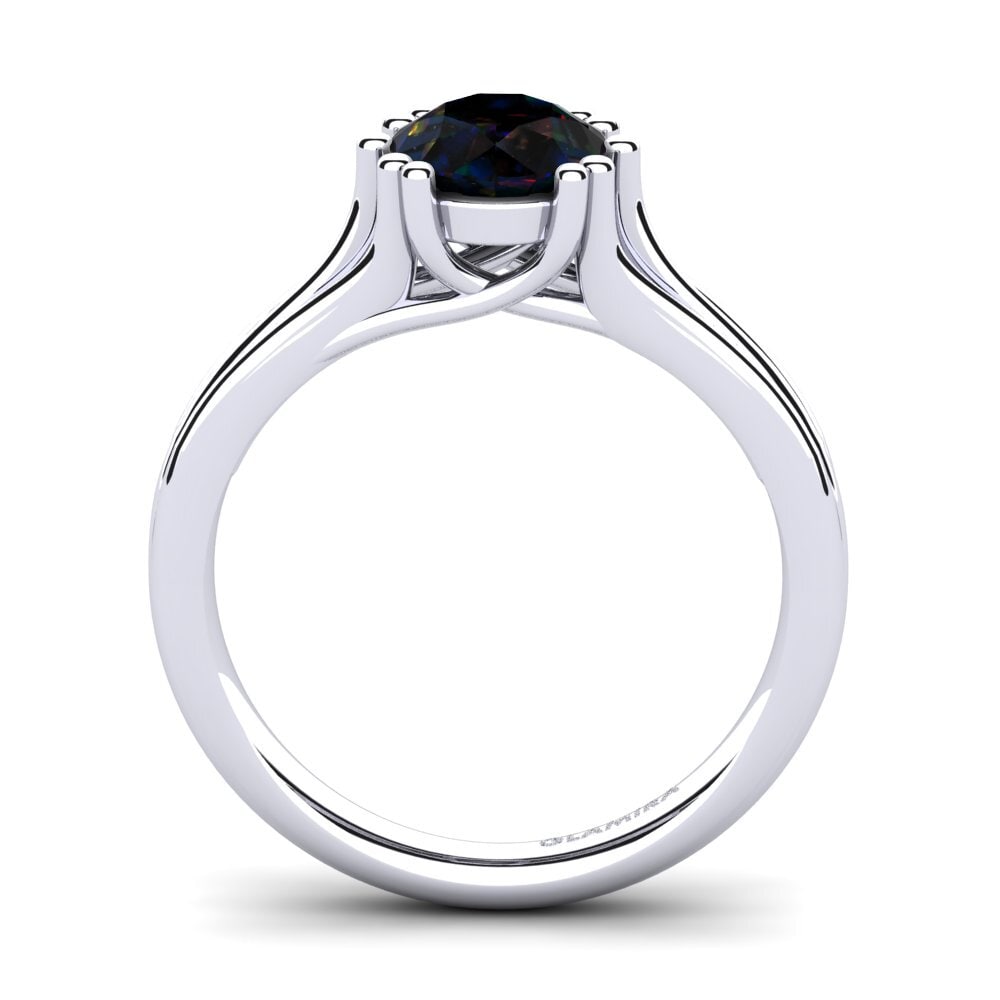 Black Opal Engagement Ring Arian 1.0 crt