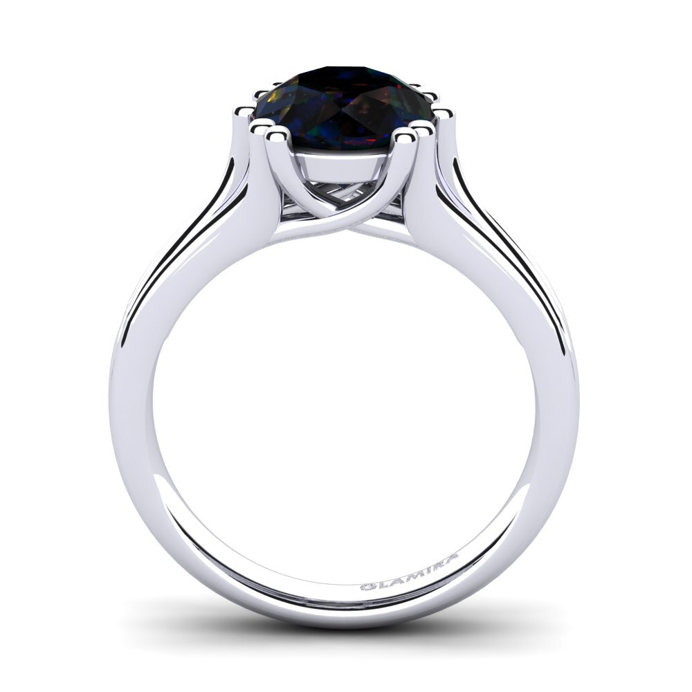 Black Opal Engagement Ring Arian 2.0 crt