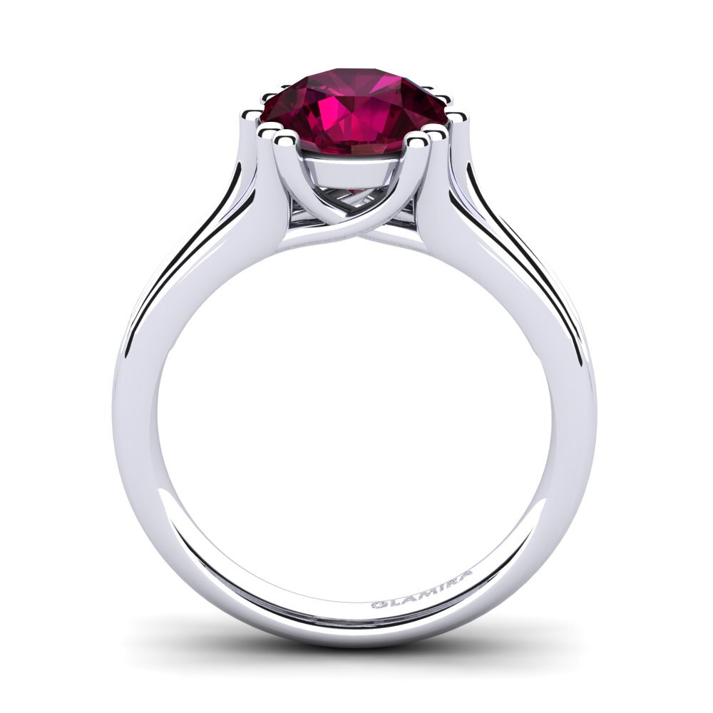Rhodolite Garnet Engagement Ring Arian 2.0 crt
