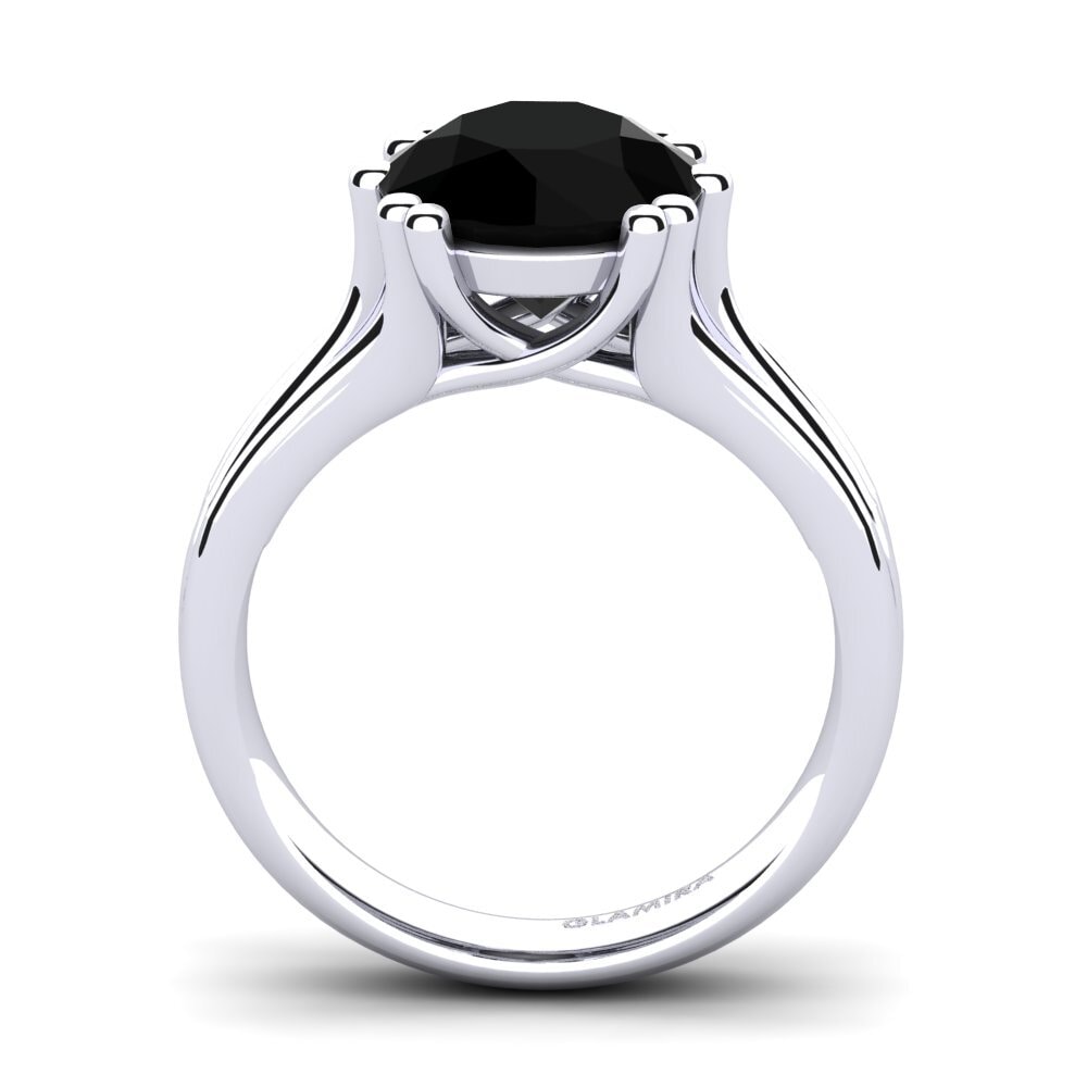 Black Onyx Engagement Ring Arian 3.0 crt