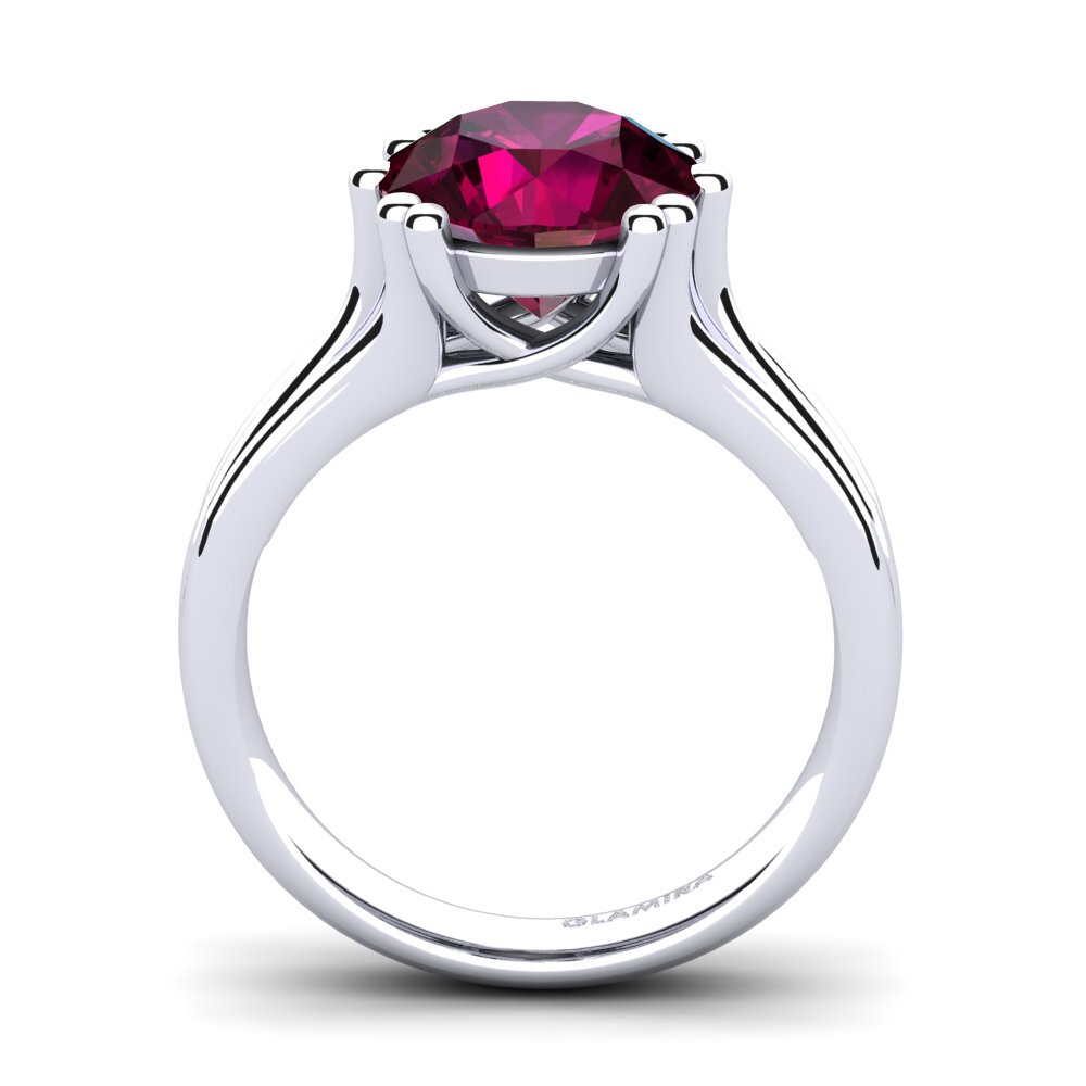 Rhodolite Garnet Engagement Ring Arian 3.0 crt