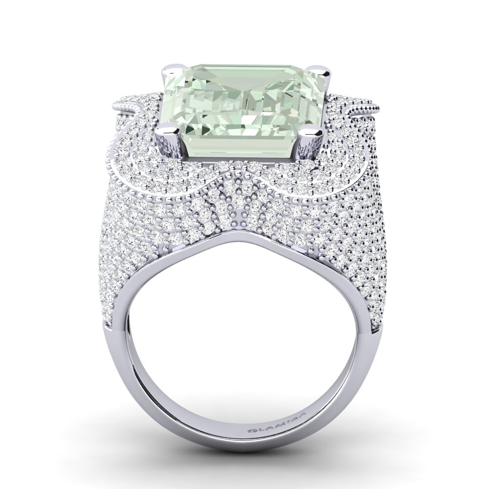 Green Amethyst Engagement Ring Aricela