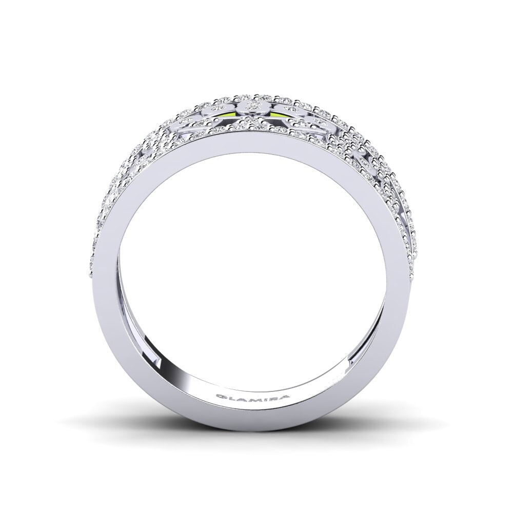 Argent Blanc Bague Arinna