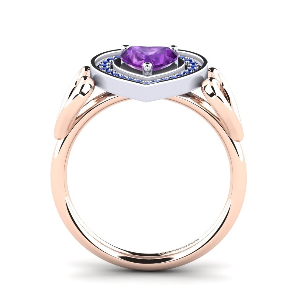 14k Rose & White Gold Engagement Ring Aritrika
