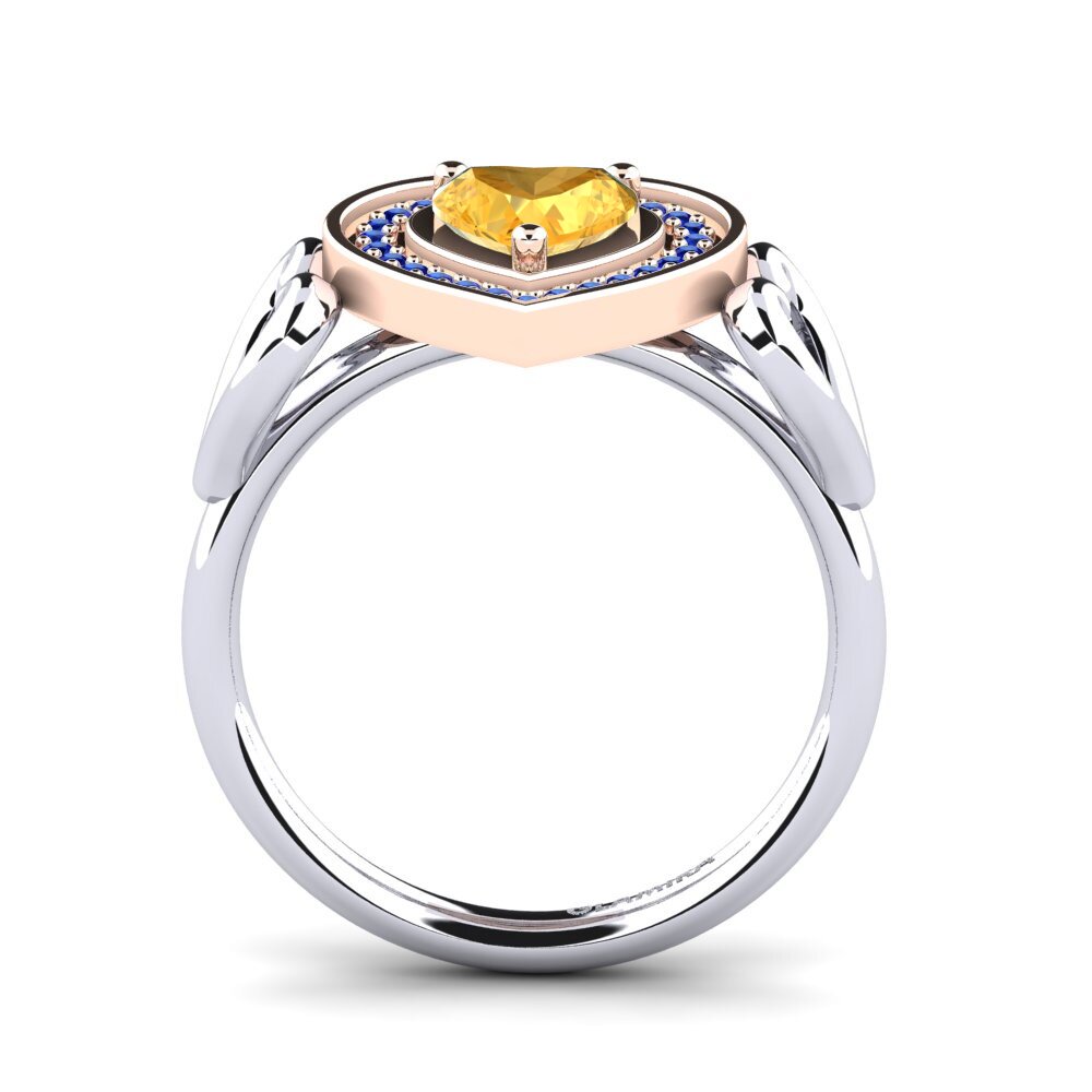 14k White & Rose Gold Engagement Ring Aritrika