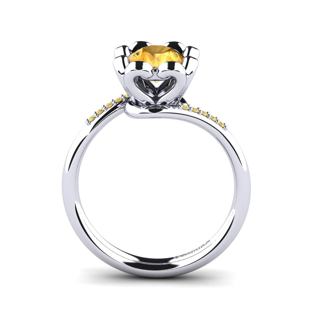 14k White Gold Engagement Ring Arliyah