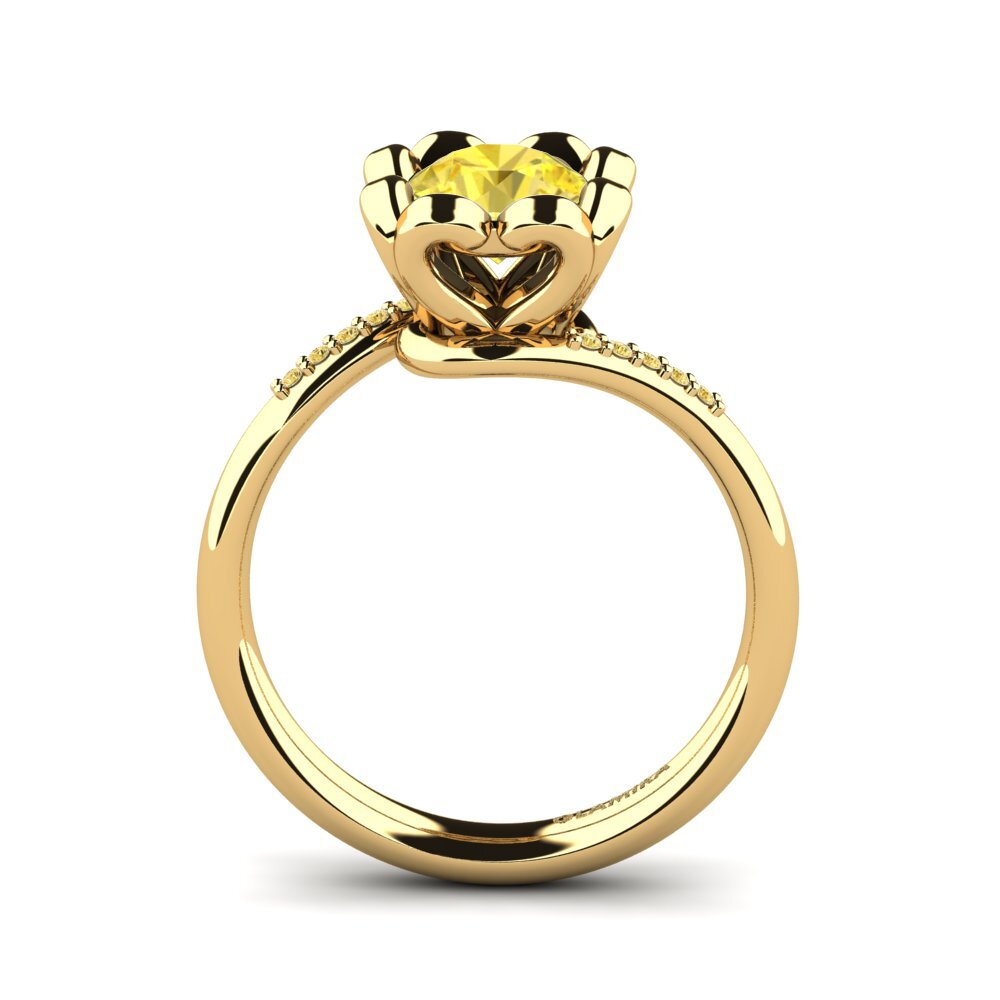 Yellow Sapphire Engagement Ring Arliyah