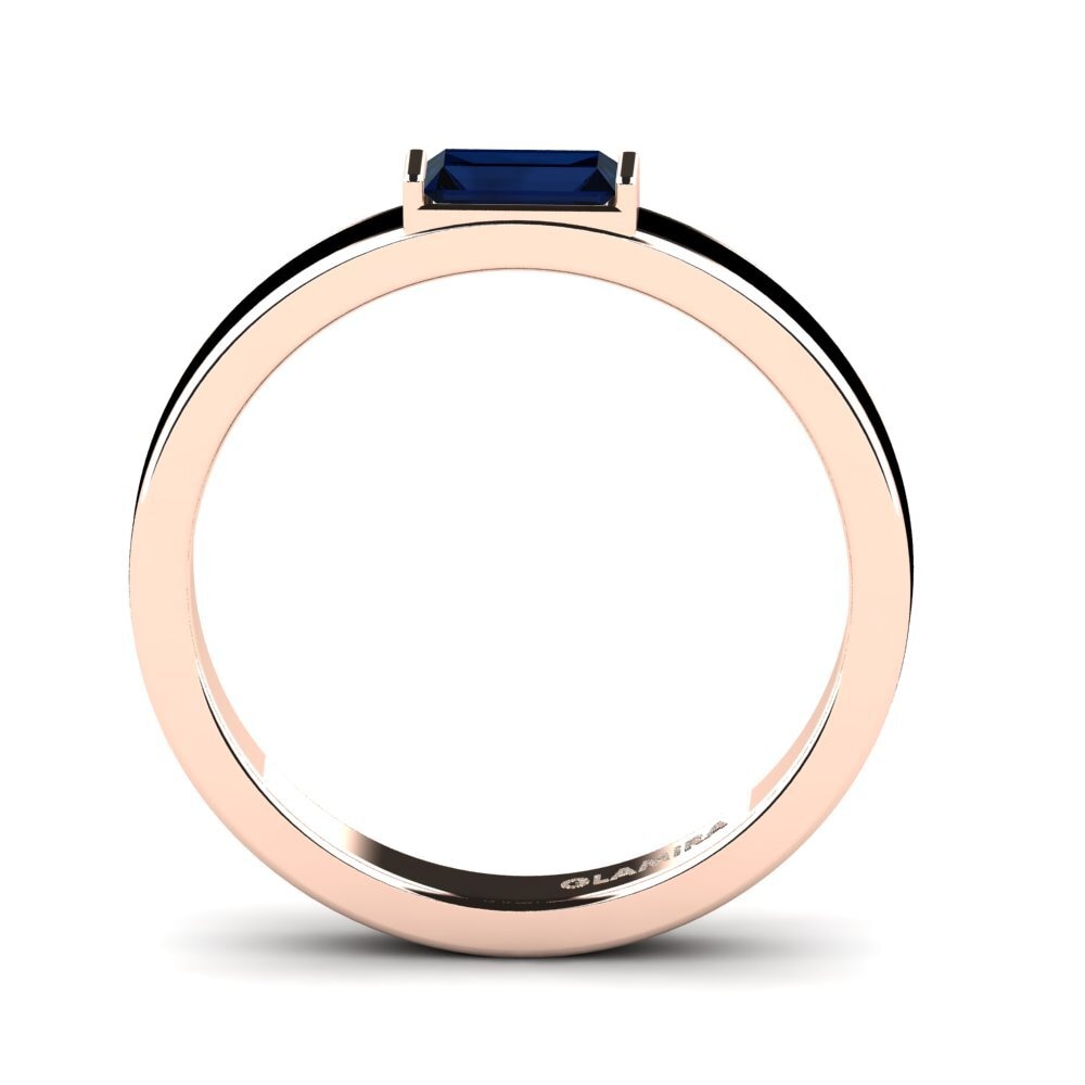 14ct Rose Gold Sapphire Ring Arneb