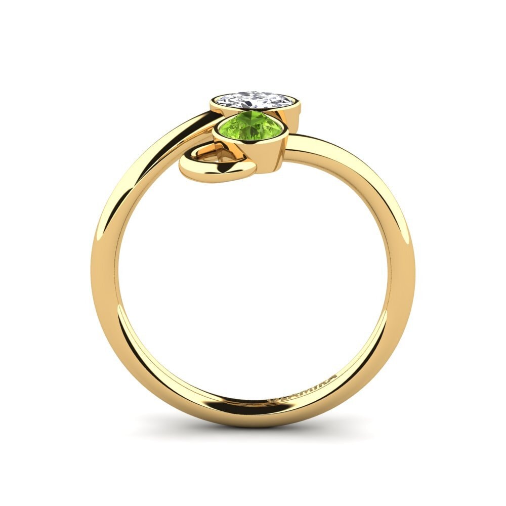 Tropfen Peridot Ring Arnold
