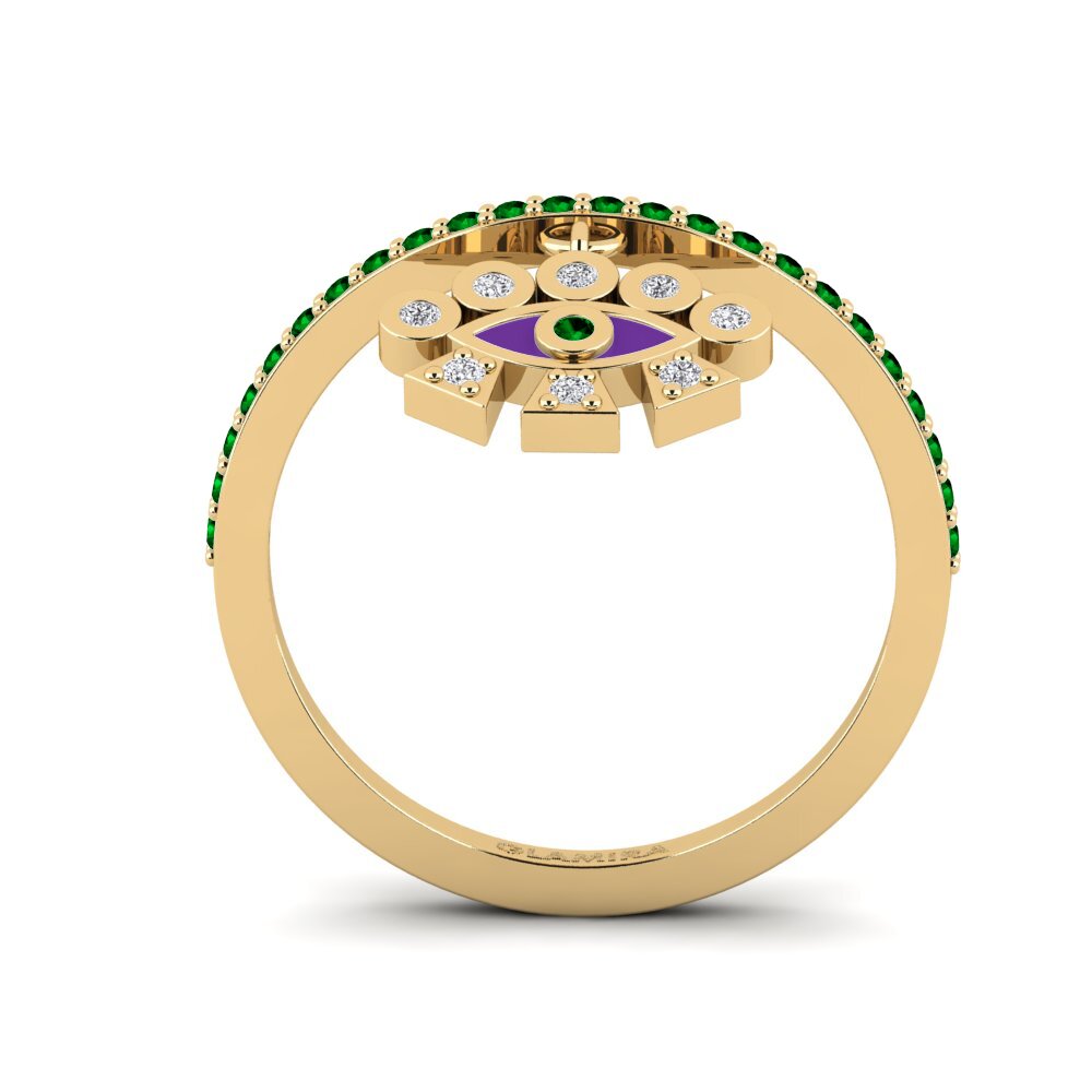 Zircônia Verde Anel Artemisi