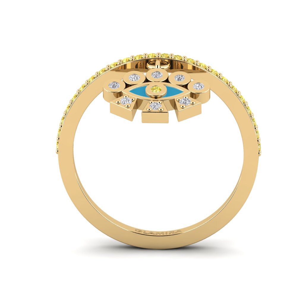 Gelber Saphir Ring Artemisi