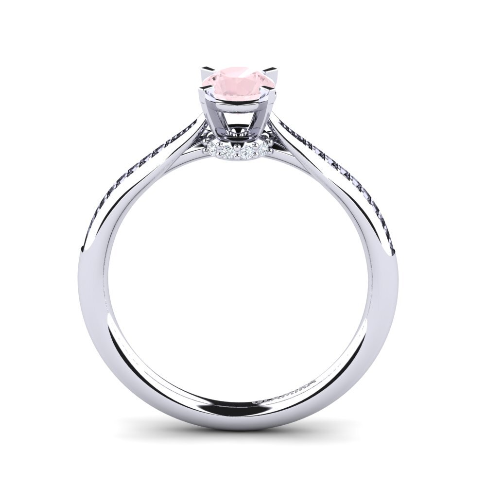 Rose Quartz Engagement Ring Artrina
