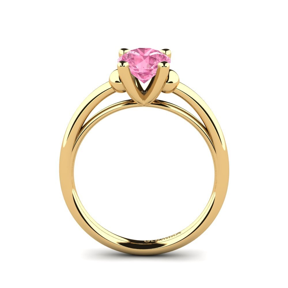 Zafiro Rosado Anillo de compromiso Asessia