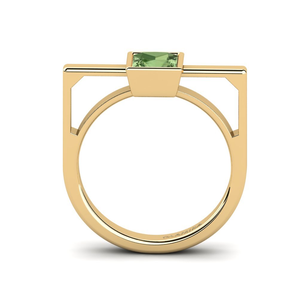 Princesa Zafiro Verde Anillo Asgerd