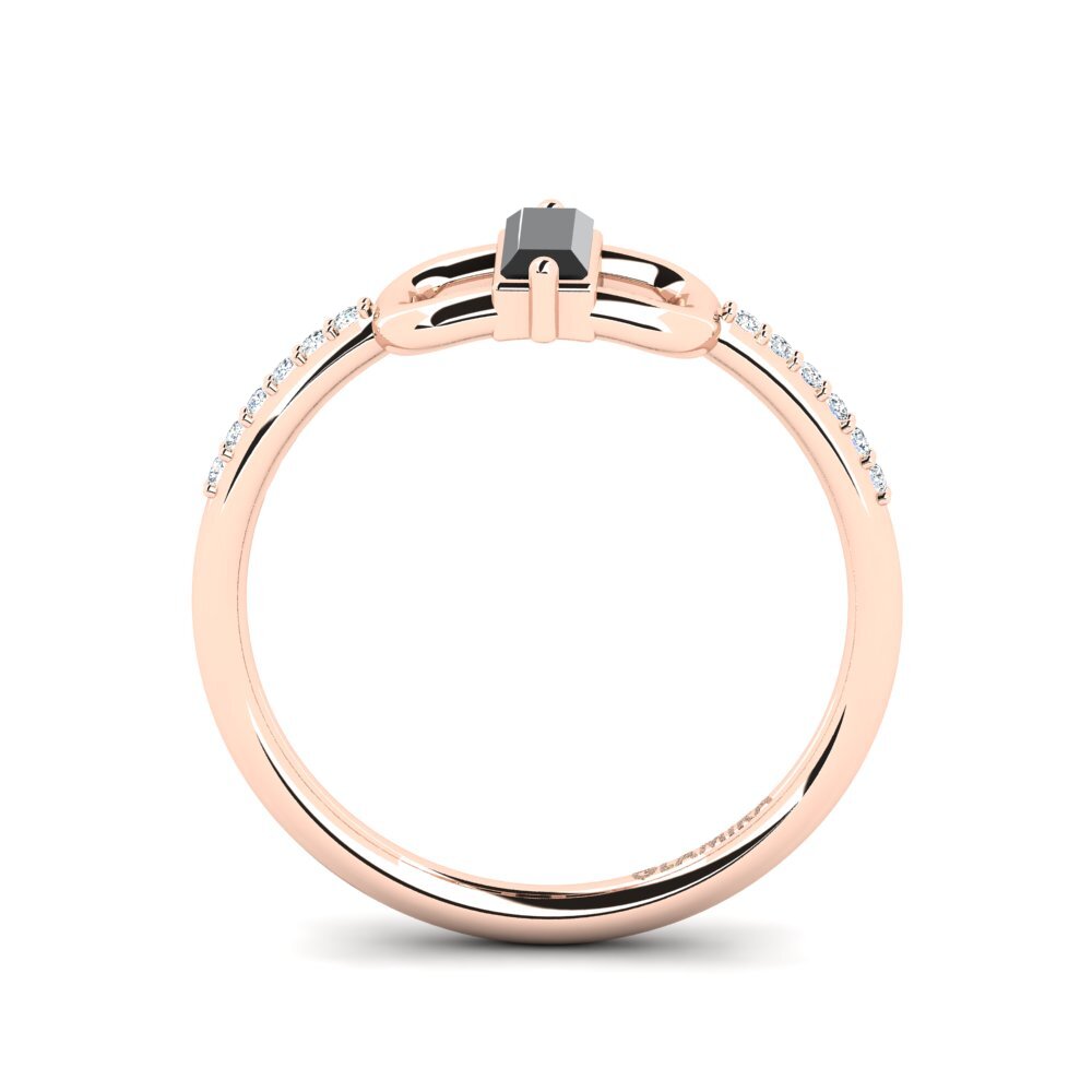 Zafiro negro Anillo Ashiat