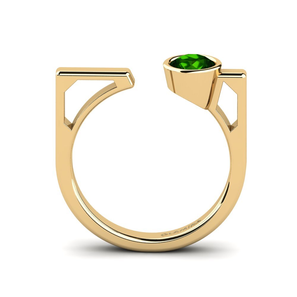 Turmalina verde Anillo Aslak