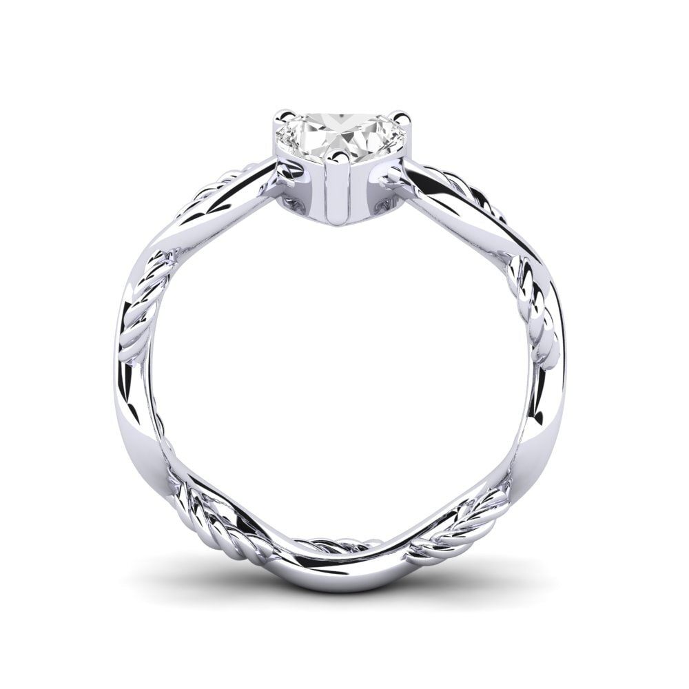 White sapphire Ring Assieve