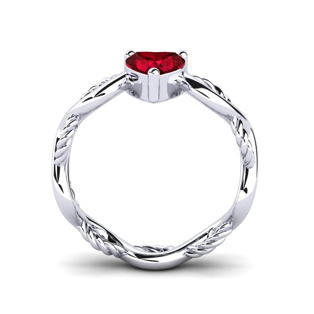 Red Zirconia Ring Assieve