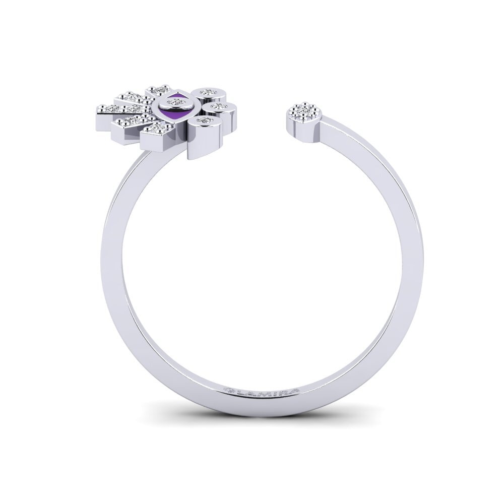 Weiß-Silber Ring Assos