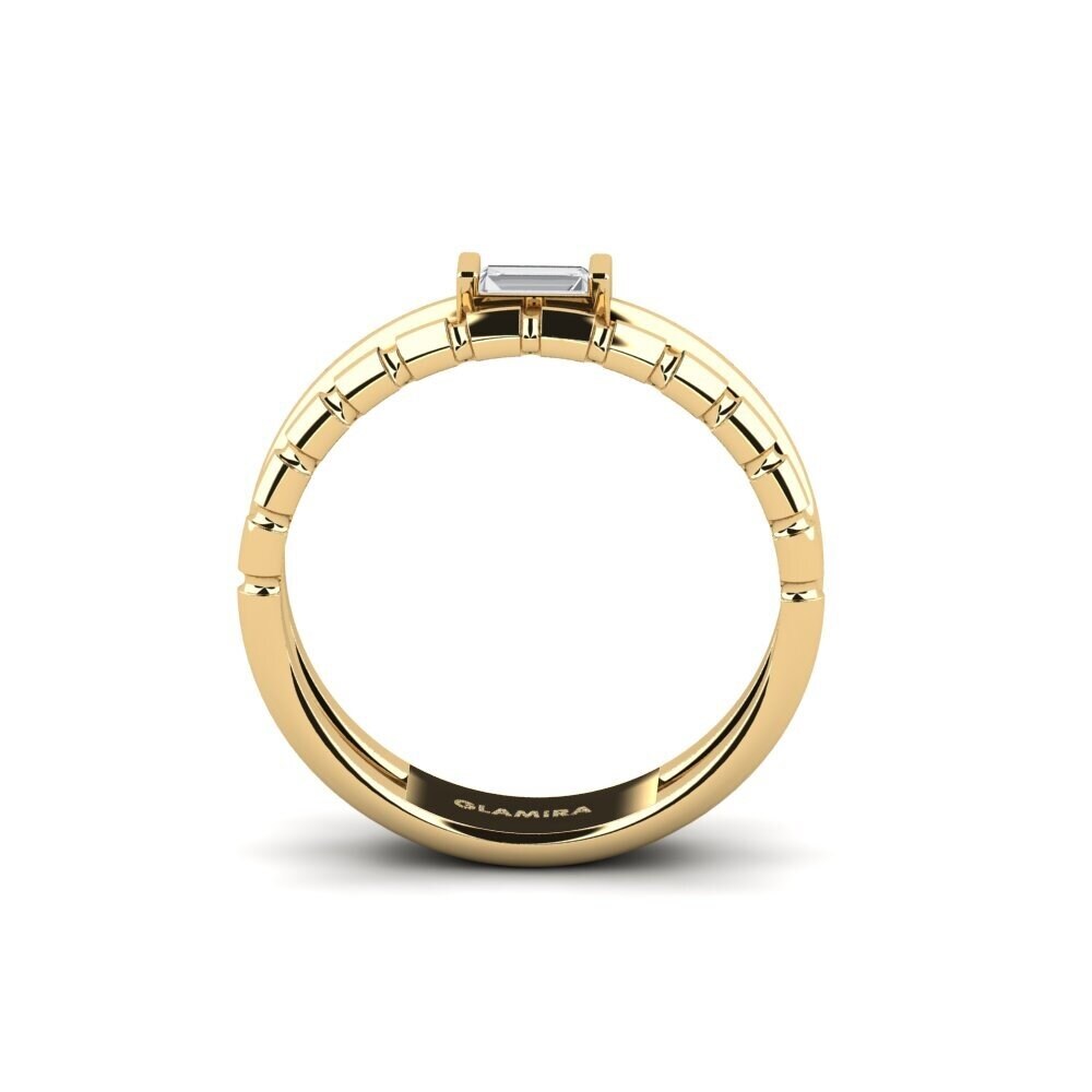 Weißer Saphir Ring Assus