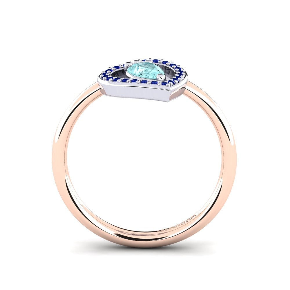 14k Rose & White Gold Ring Astrid