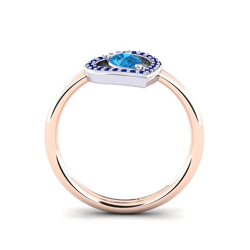 14k Rose & White Gold Ring Astrid