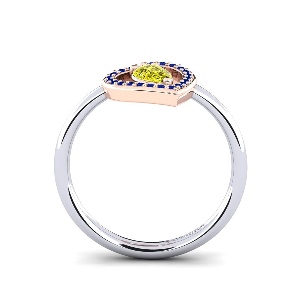 14k White & Rose Gold Ring Astrid