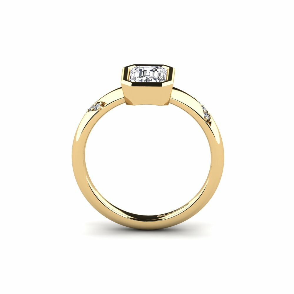 Lab Grown Diamond Engagement Ring Asunan - Emerald
