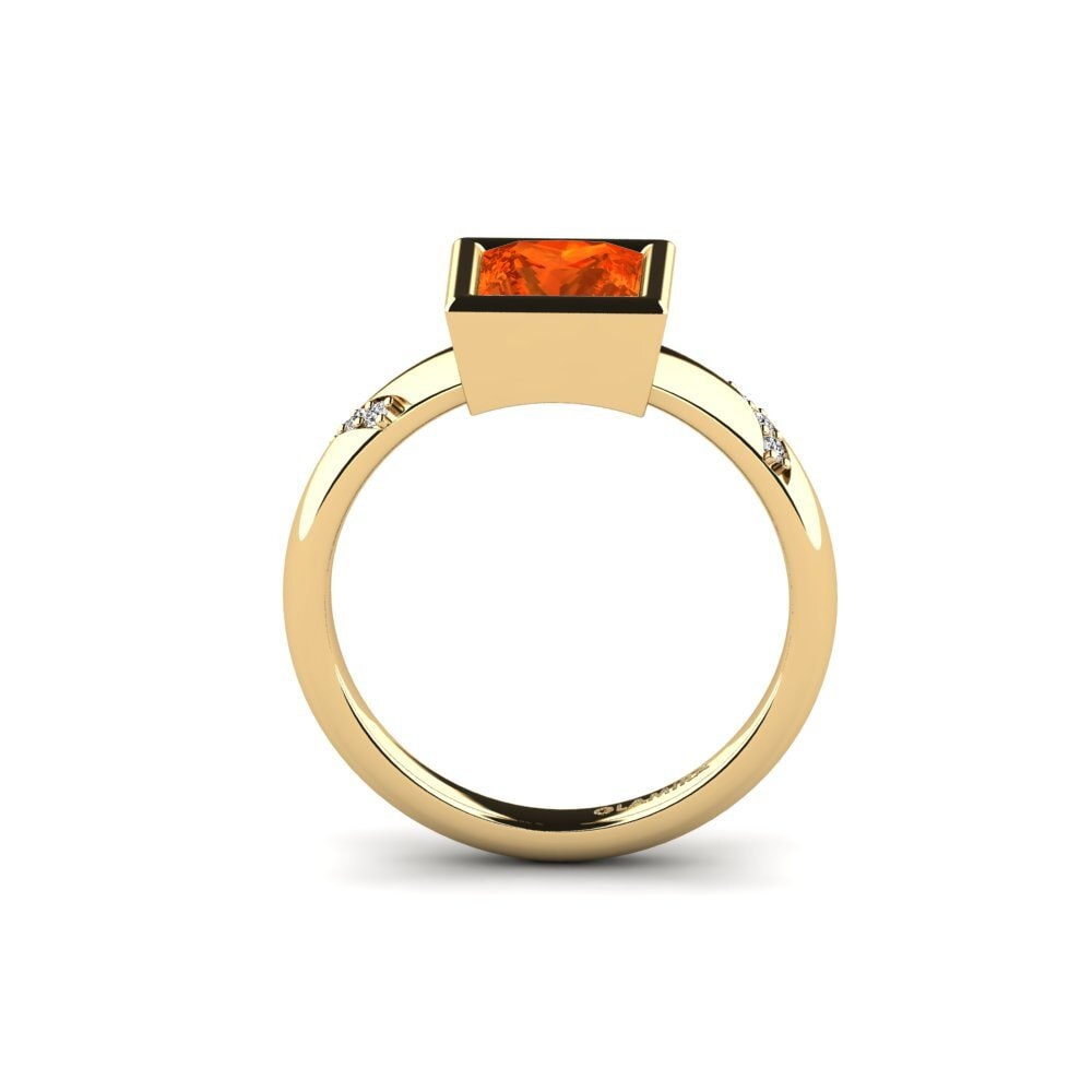 Ópalo Fuego Anillo de compromiso Asunan - Princess