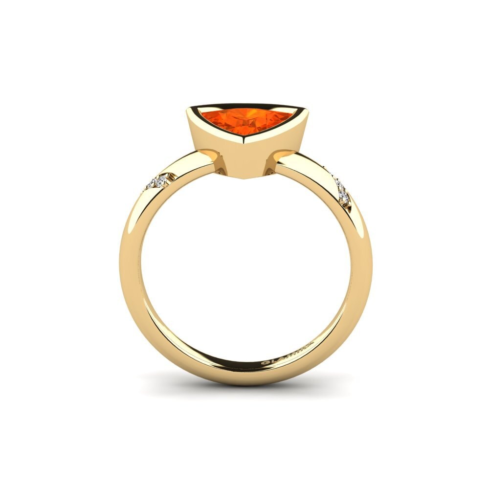 Ópalo Fuego Anillo de compromiso Asunan - Trillion
