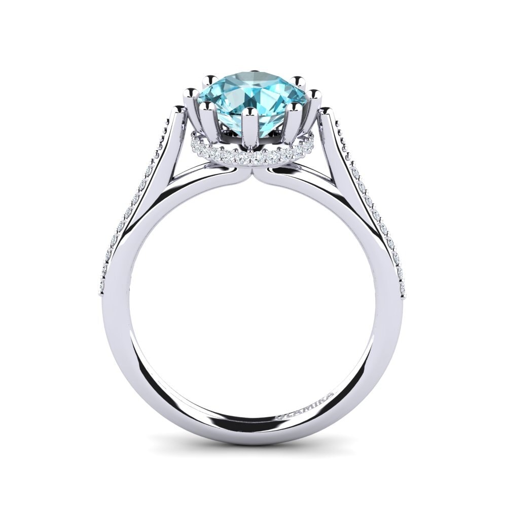 Blue Zircon Engagement Ring Atalissa
