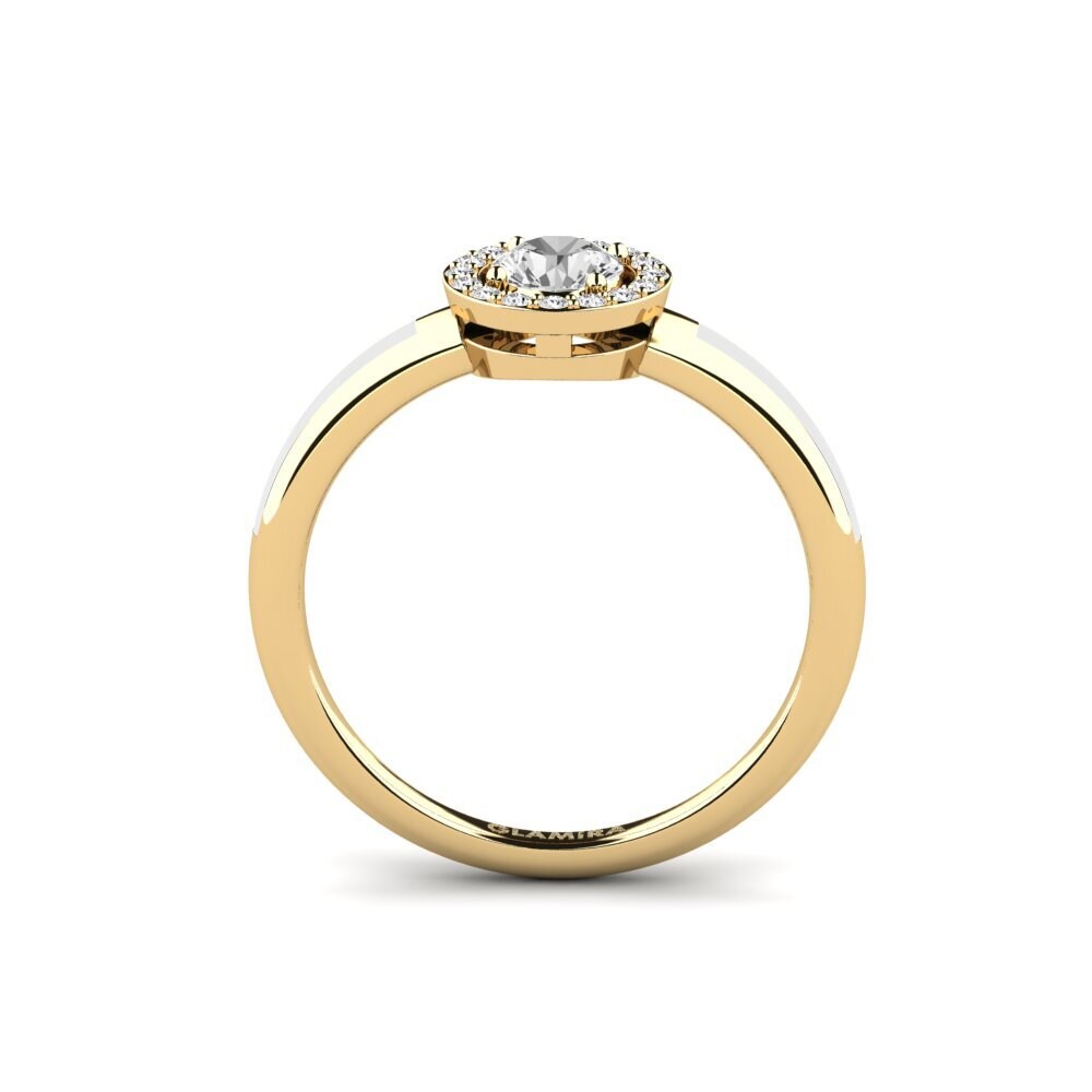 Weißer Saphir Ring Atolst